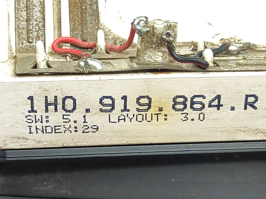 1H0919864R Volkswagen Golf III 1996 LHD Diesel speedometer instrument cluster 