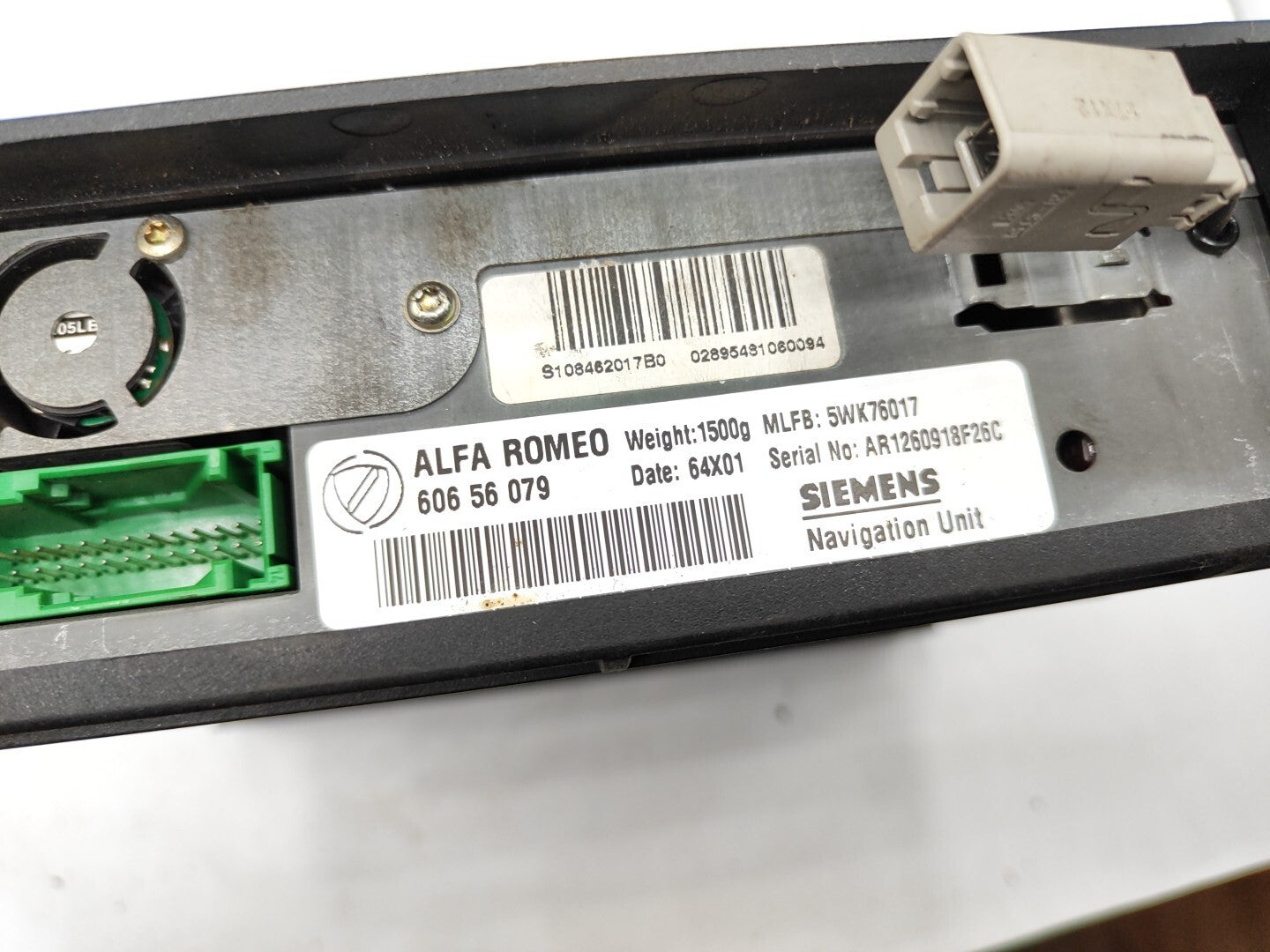 Alfa Romeo 166 2.4JTD 100kW 10V 2003 CD DVD CHANGER 60656079 NO CODE