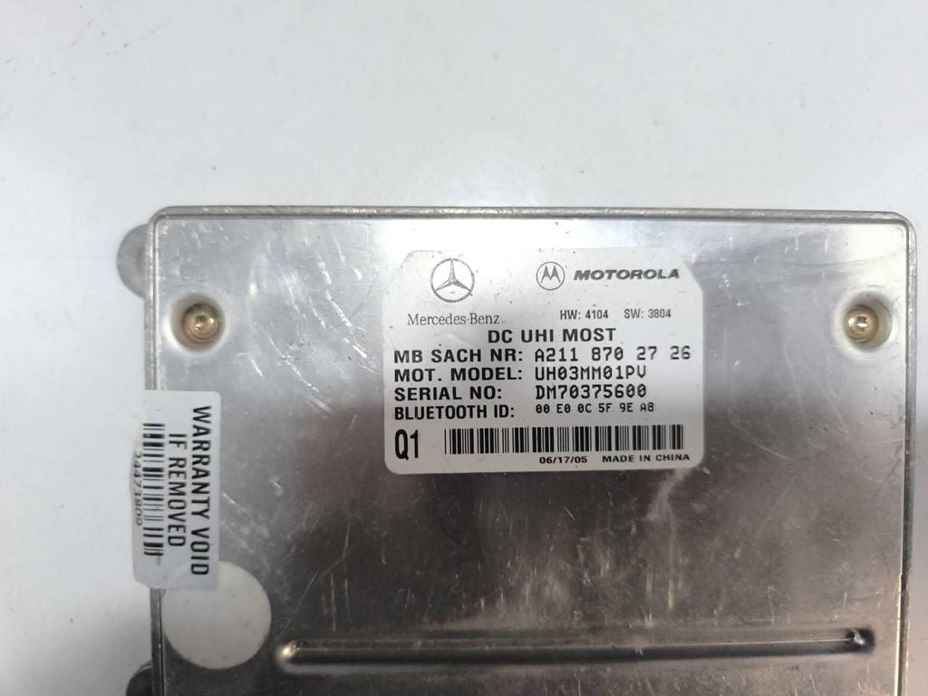 Mercedes-Benz E W211 2007 Bluetooth control unit module A2118702726 