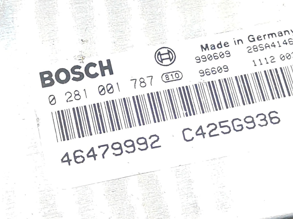 Alfa Romeo 166 2.4JTD 2000 Engine Control Module ECU 46479992 0281001787