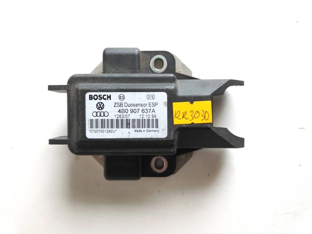 Audi A6 C5 4B 2002 ESP acceleration yaw rate sensor 4B0907637A 