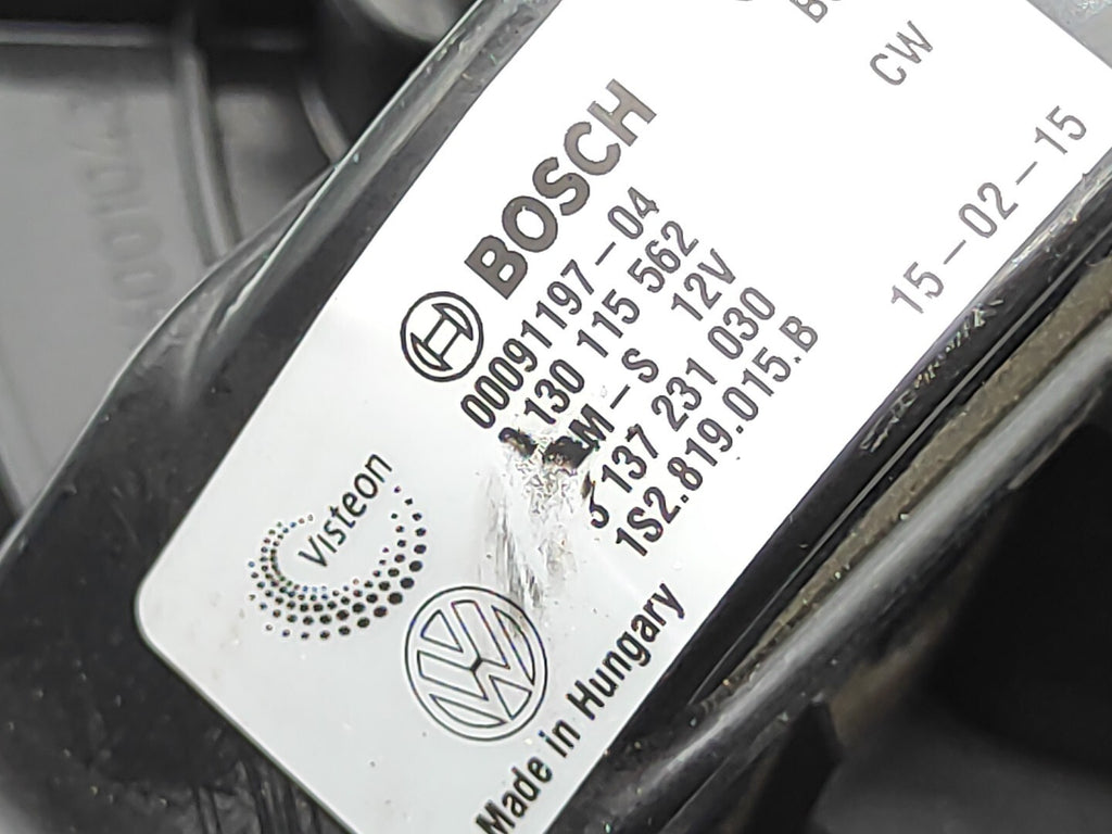 Volkswagen UP 2017 Interior Heater Blower 1S2819015B 0130115562