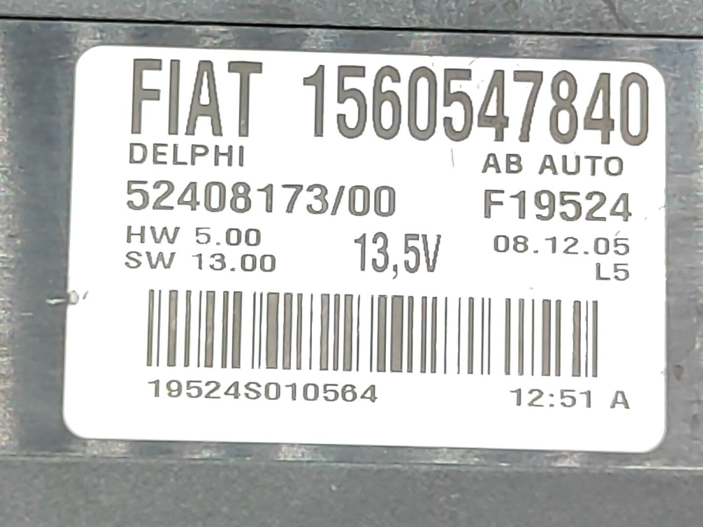 Alfa Romeo 159 2007 AC Climate Control Unit Switch Assembly 1560547840