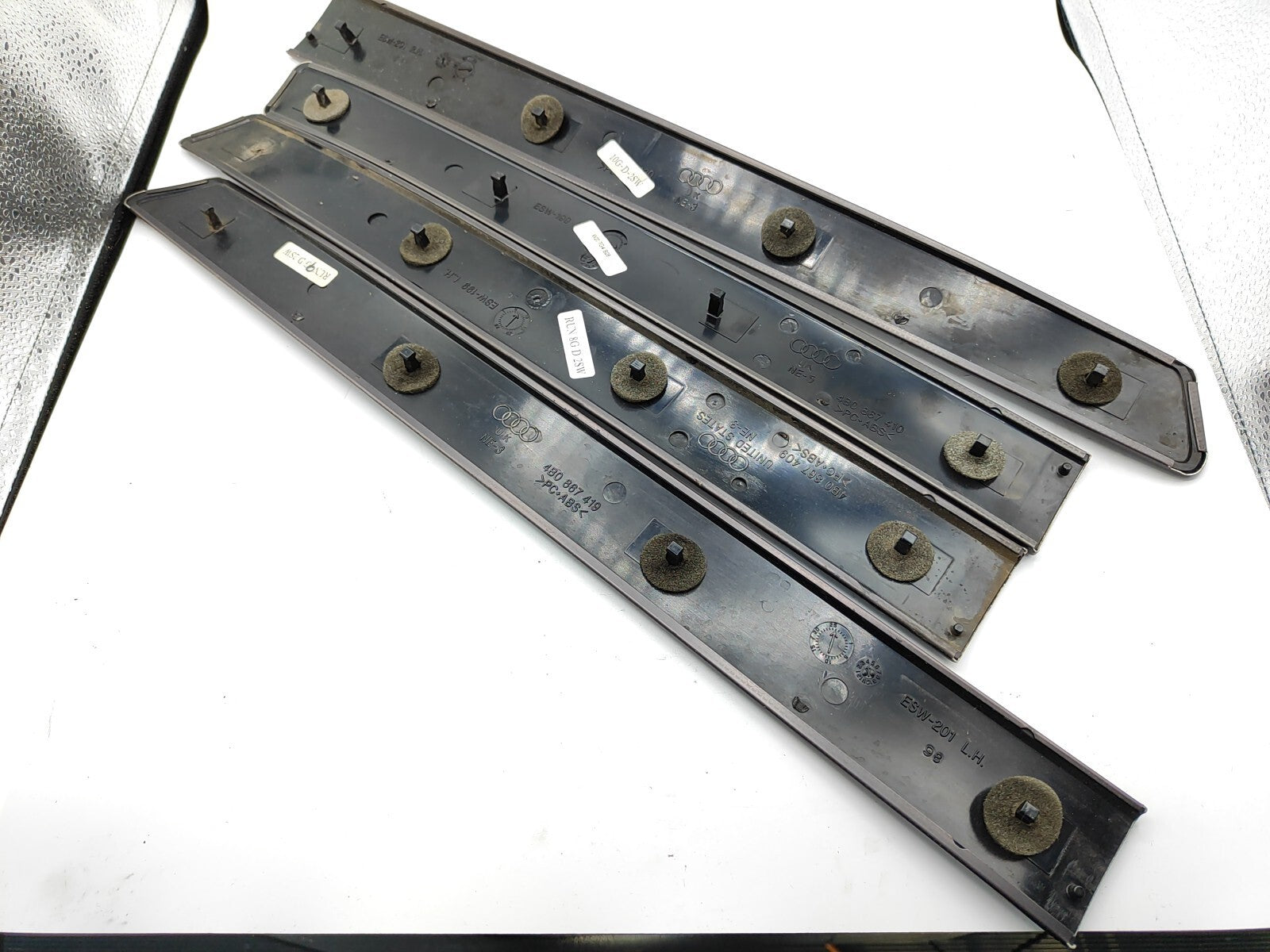 Audi A6 C5 2.5TDI 2001 Front Rear Door Panel Card Trims 4B0867410 4B0867419