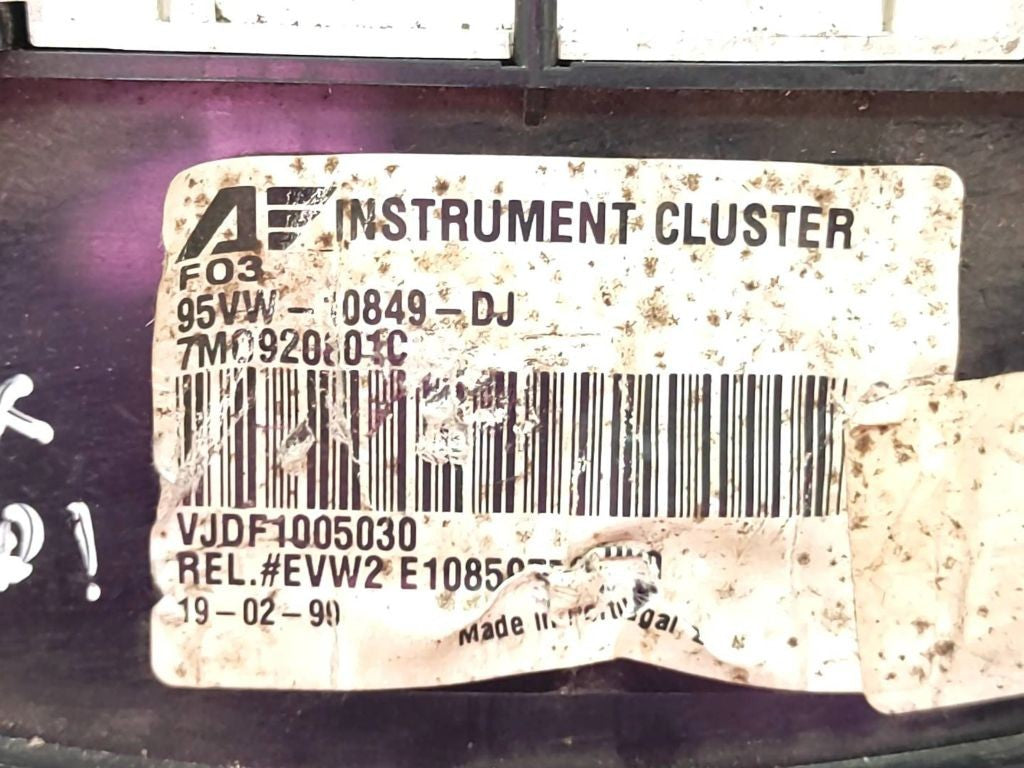 7M0920801C Ford Galaxy 1998 Diesel speedometer instrument cluster 