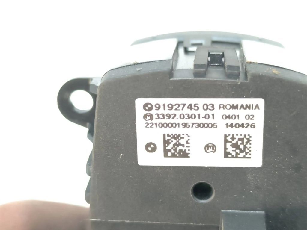 BMW 5 F10 F11 530 2016 Light switch 9192745 