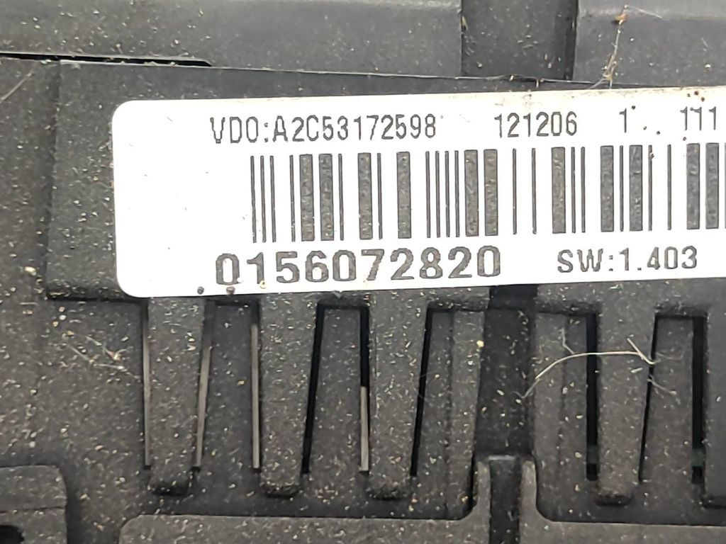 Alfa Romeo 159 2007 LHD Diesel speedometer instrument cluster 0156072820 