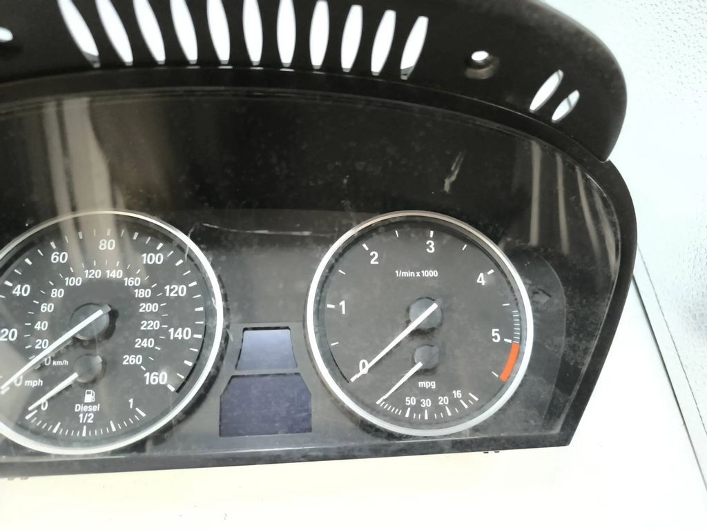 BMW 5 E60 E61 2007 RHD Diesel speedometer instrument cluster 62119177262