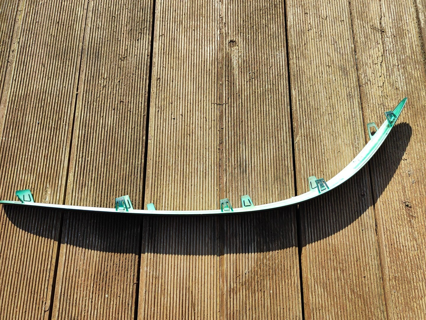 Jaguar X Type 2.0D Rear Right Side Bumper Molding Stripe 4X43N17C772D GREEN