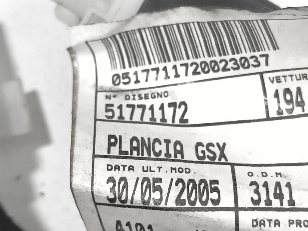 Fiat Croma 2.4JTDM Auto 2007 brake pedal sensor switch 51771172 