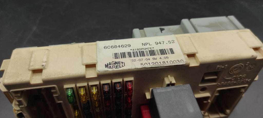 Alfa Romeo GT 2.0JTS 122kW 2004 Fuse Box Control Unit Module 46558758 60684629