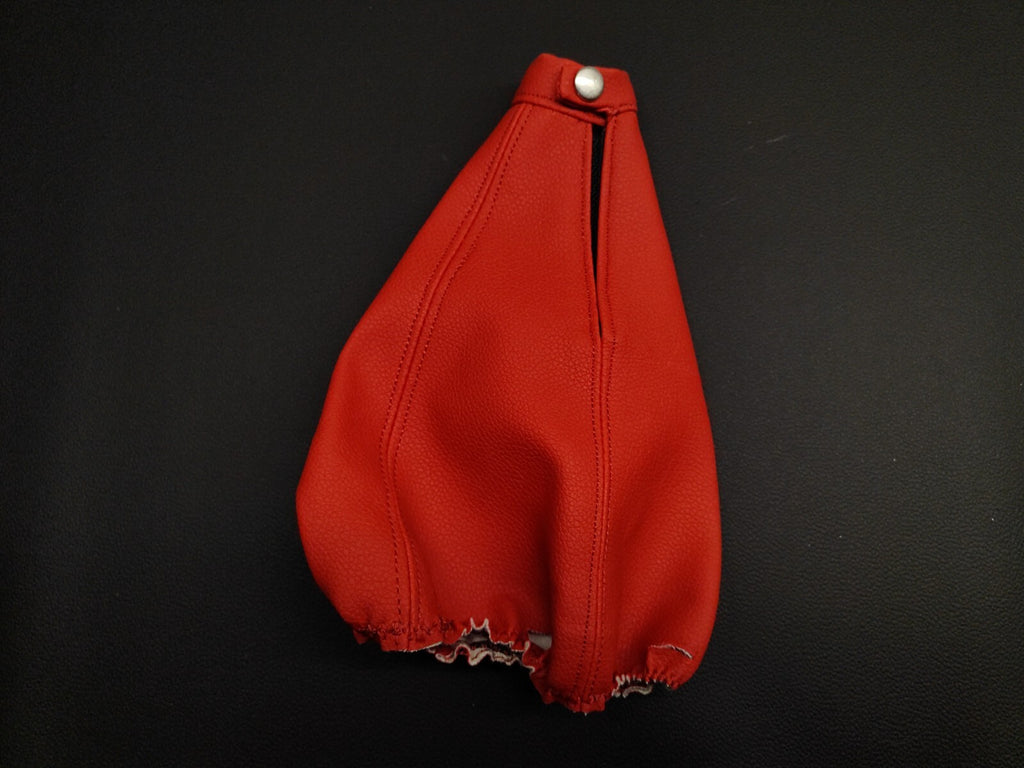 Shift Knob Leather Trim For Alfa Romeo 147 Twinspark PRE-Facelift 2003 RED