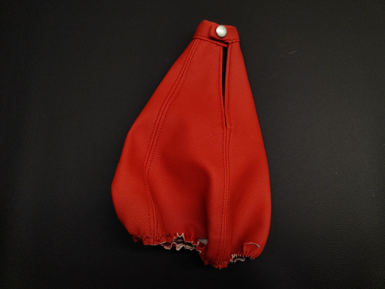 Shift Knob Leather Trim For Alfa Romeo 147 Twinspark PRE-Facelift 2003 RED