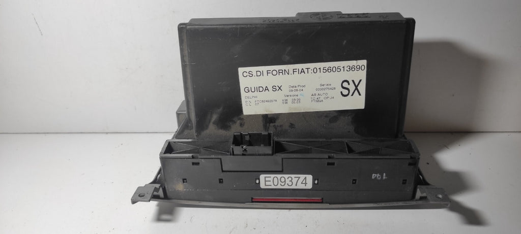 Alfa Romeo GT 1.9JTD 2005 LHD Front Dash Climate Control Unit 01560513690