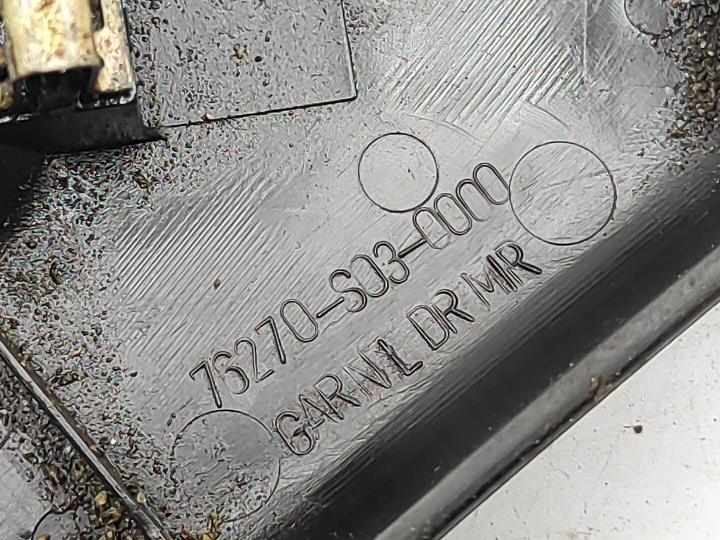 Honda Civic EK 6 Gen 1996 Front Left Door Mirror Plastic Trim 76270S030000