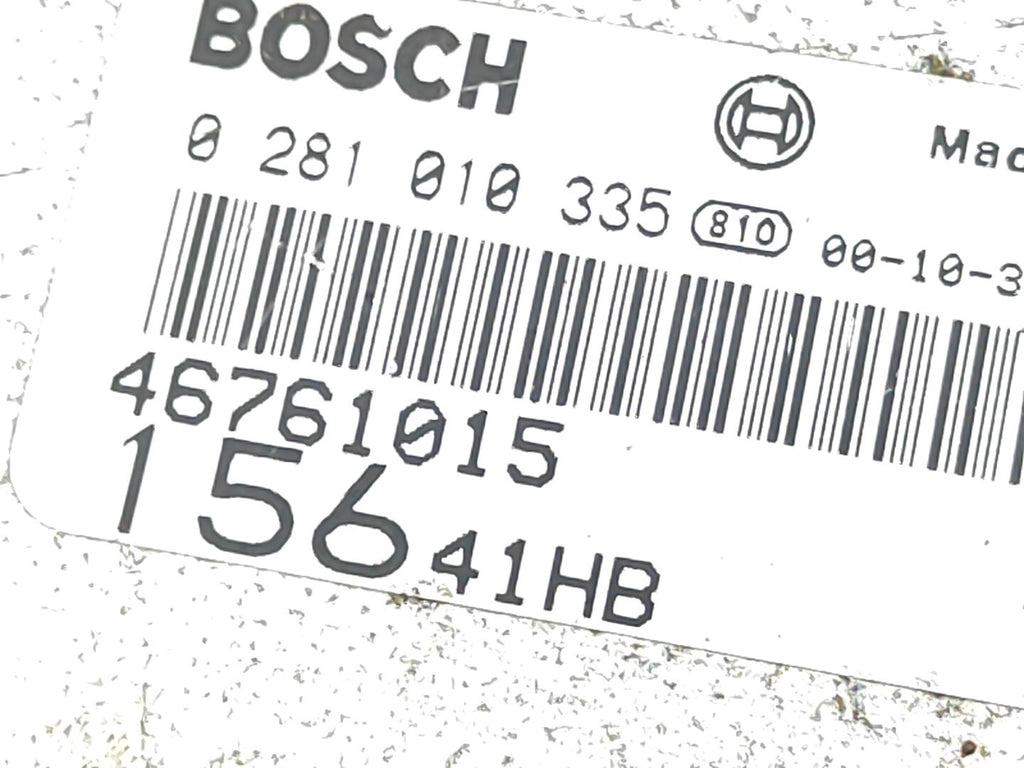 Alfa Romeo 156 1.9JTD 1999 Engine Control Unit Module ECU 46761015 0281010335