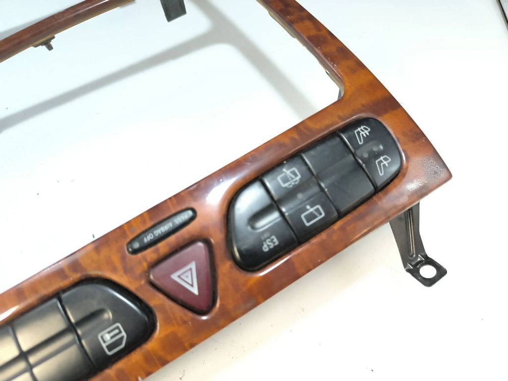 Mercedes-Benz C W203 2004 Front Wooden Radio head unit trim A2036802539 