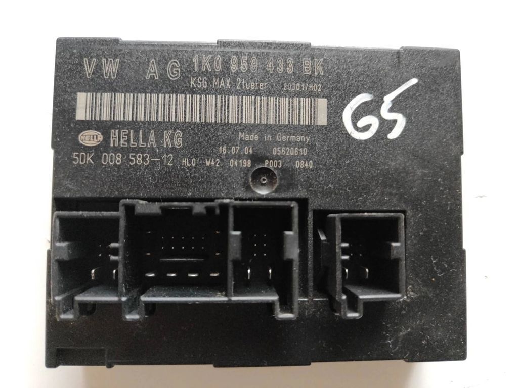 Volkswagen Golf V 2005 Comfort convenience body module 1K0959433BK 