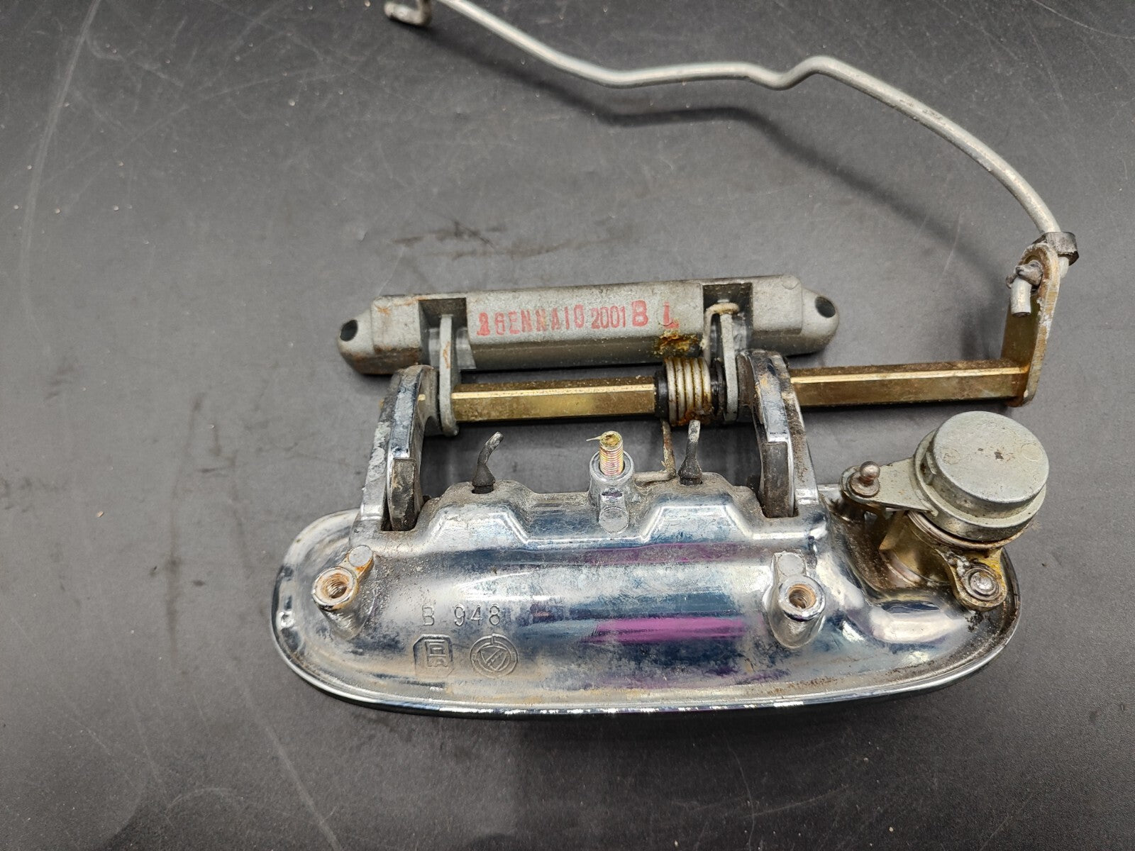 Alfa Romeo 166 2.4JTD 110kW 10V 2004 LHD Front Right Door Chrome Handle