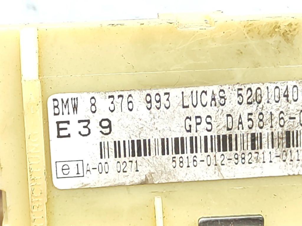 BMW 5 E39 1997 Alarm control unit module ECU 8376993 