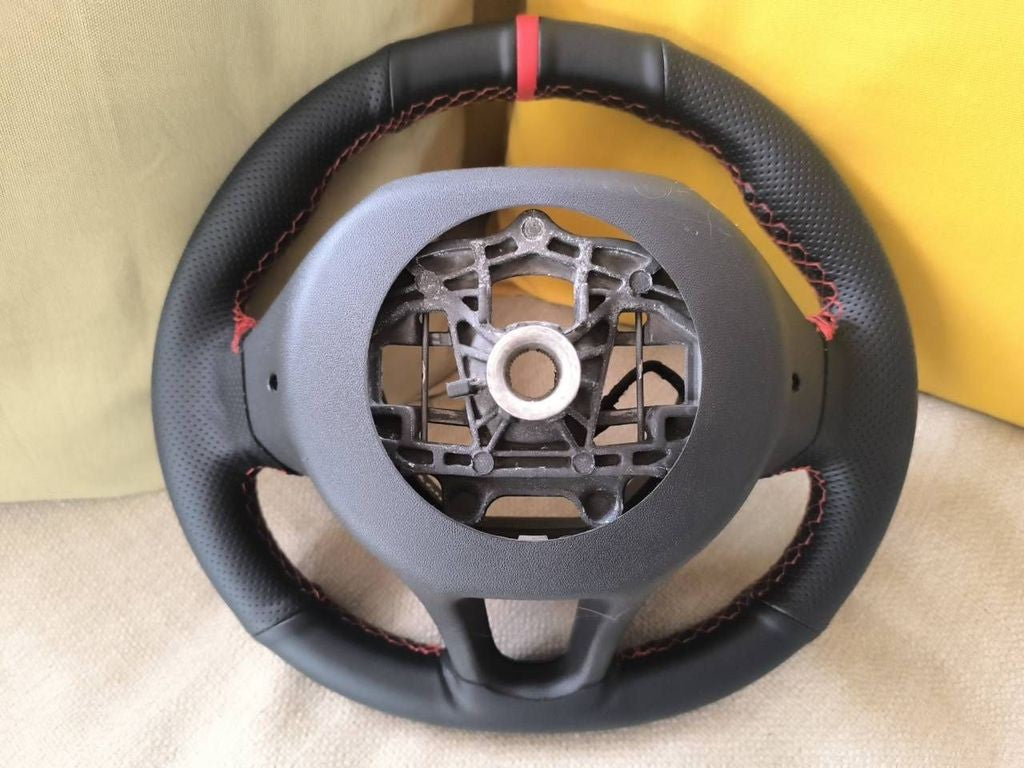 Peugeot 208 2013 Steering wheel 96750123ZD / Red Stitch / Red Marker