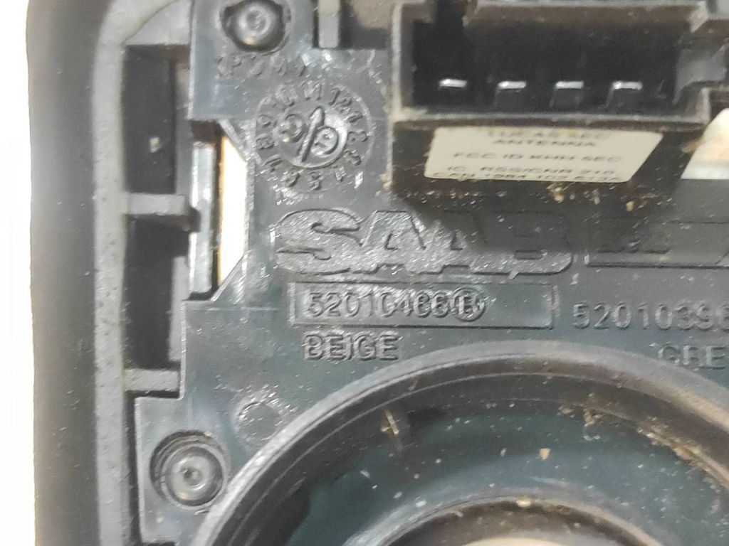 Saab 9-5 2.0T 110kW Petrol 2000 Immobiliser immo reader aerial 52010396 