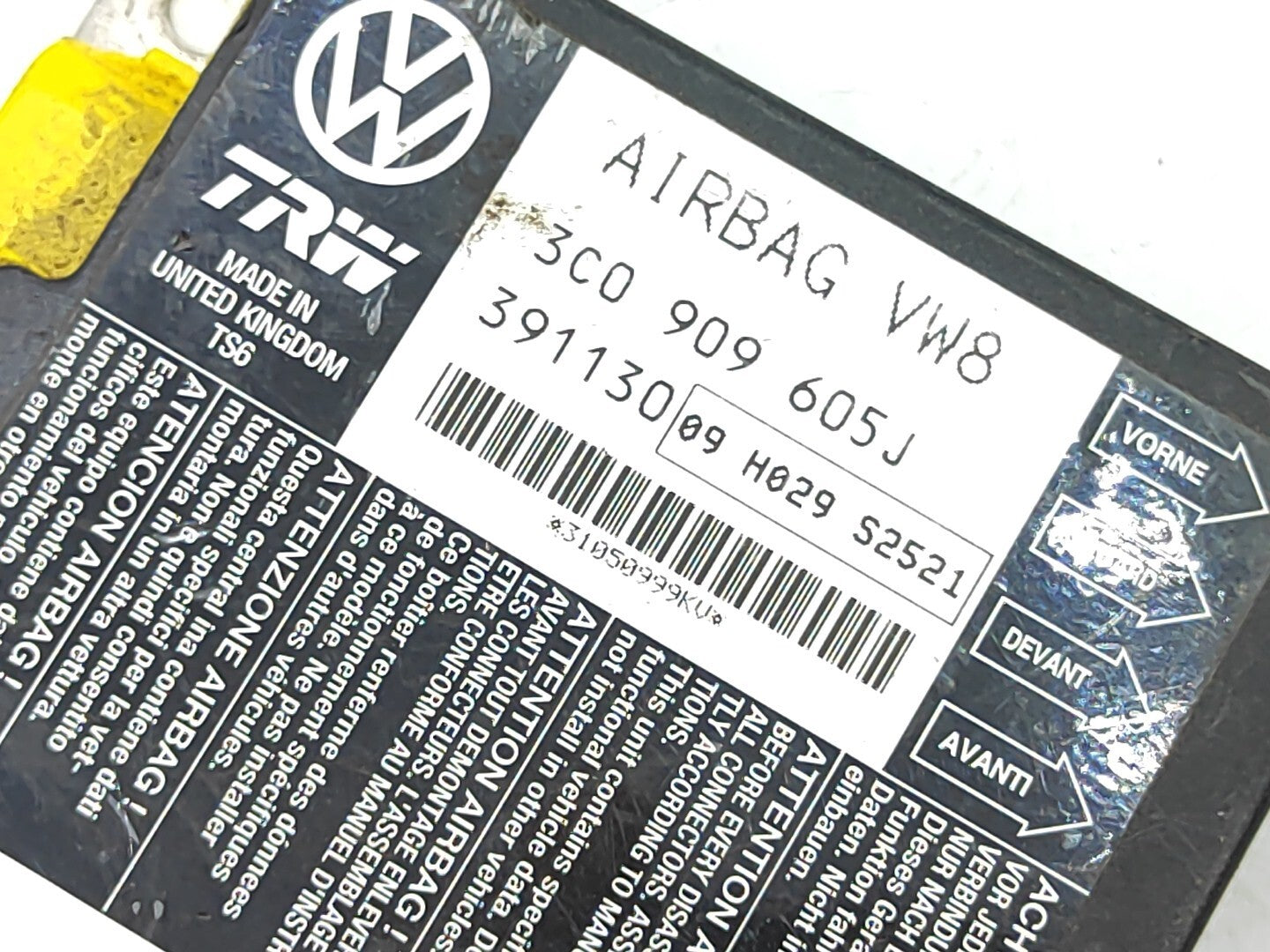 Volkswagen Passat B6 2006 Safety Control Module ECU 3C0909605J