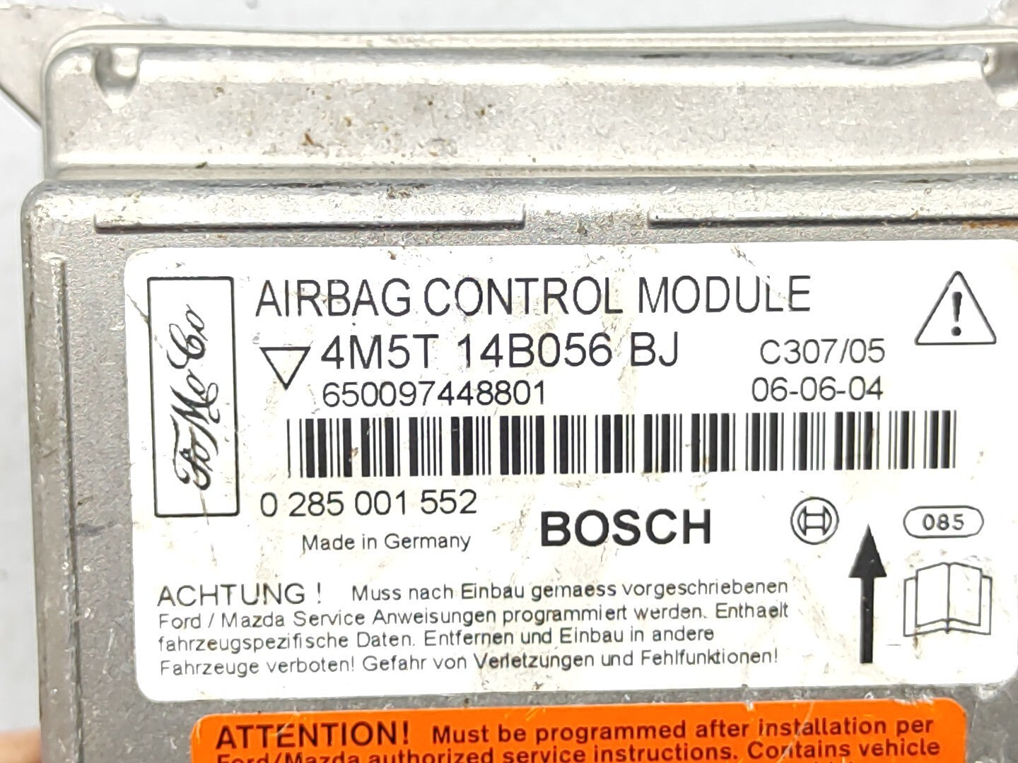 Ford Focus 1.6 2007 Safety Control Unit ECU Module 4M5T14B056BJ