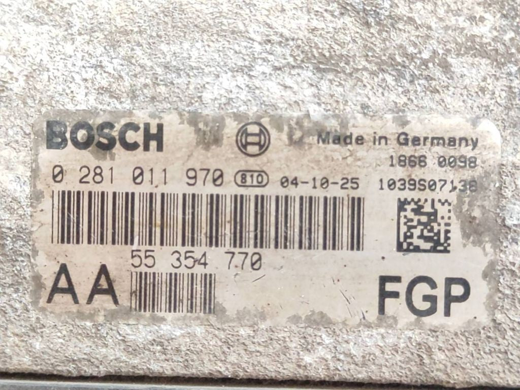 Saab 9-3 Ver1 1.9D 88kW 2005 Engine control unit module ECU 0281011970 