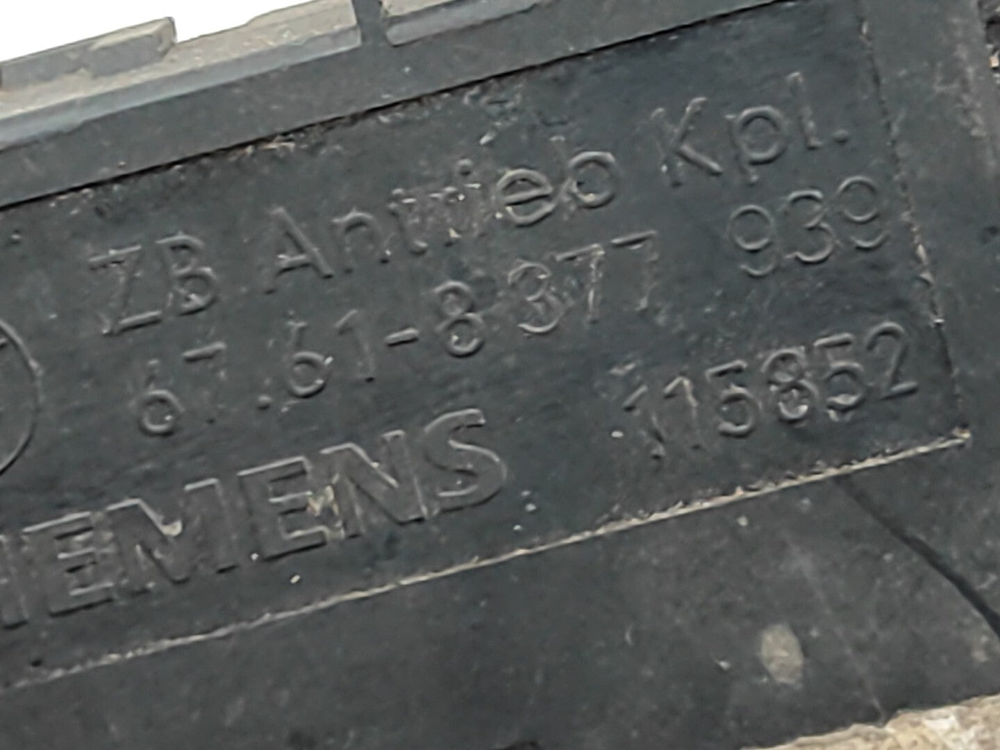 BMW 5 SERIES E39 530D 142kW Estate 1999 Sunroof Motor 8377939 67618377939