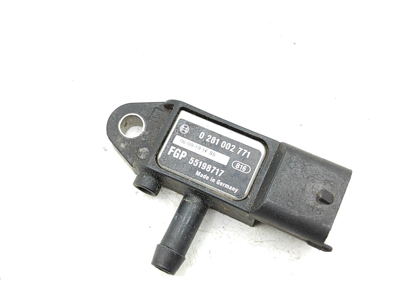 Alfa Romeo 159 1.9JTDm 110kW 2008 Exhaust Pressure Sensor 0281002771 55198717