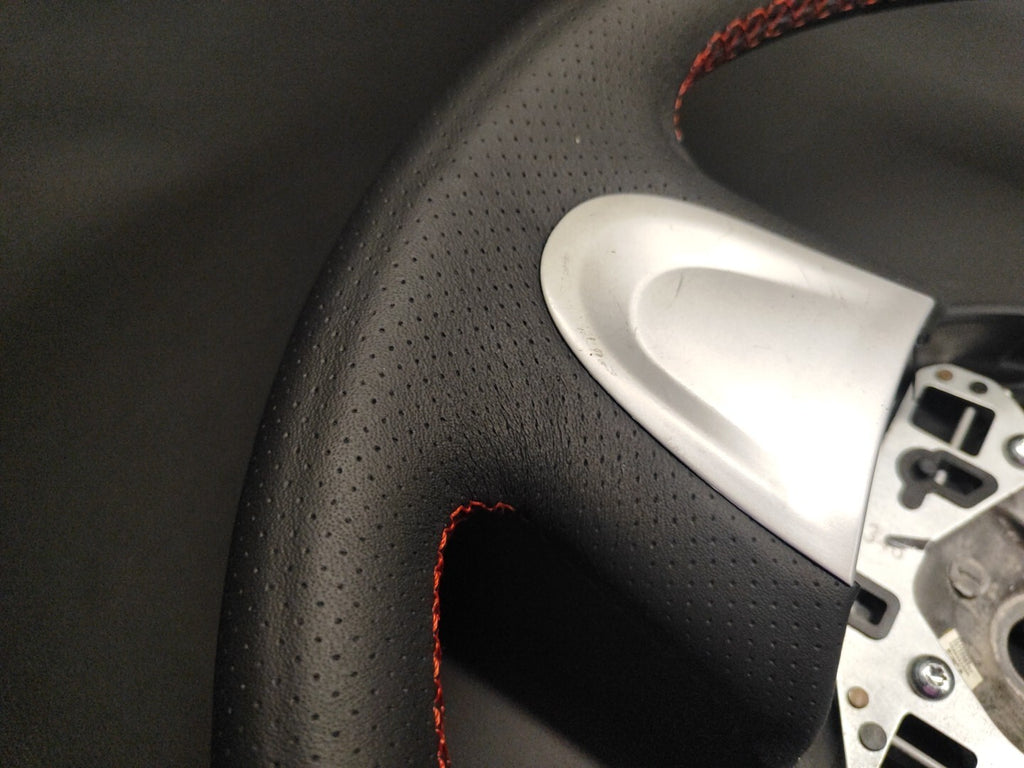 Mini Cooper ONE R55 R56 R57 2 Spoke Steering Wheel Red Stitch Leather