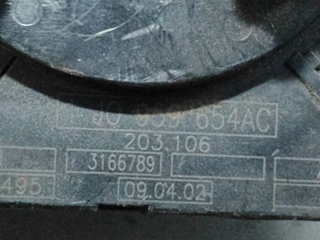 Audi A4 S4 B5 8D 1999 Slip ring clock squib ring 1J0959654AC 