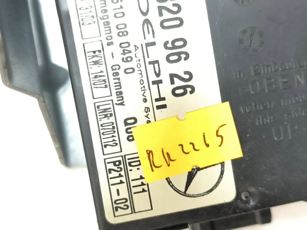 Mercedes-Benz E W211 2003 Alarm control unit module ecu A2118209626 