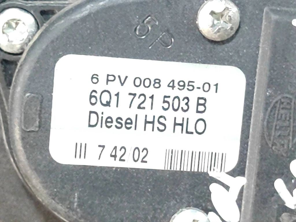 Volkswagen Bora 2004 Diesel accelerator throttle pedal 6Q1721503B 