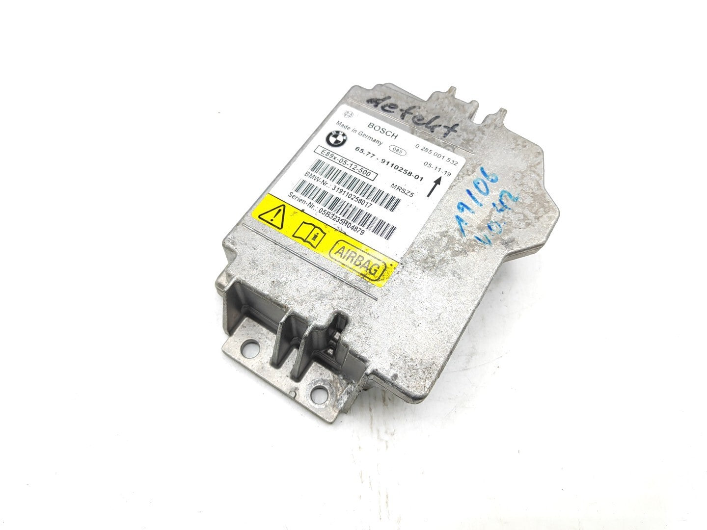 BMW E90 E91 330D 170kW 2006 Safety  Control Module ECU 9110258 0285001532