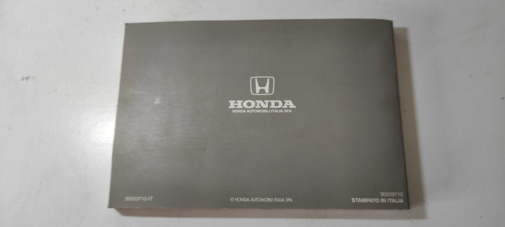 Honda Civic MK6 EK EJ 1998 User Service Manual Book ITALY