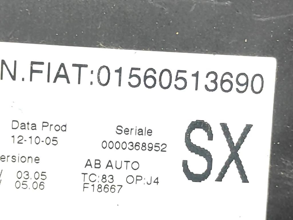 Alfa Romeo GT 1.9JTD 2004 AC conditioner control unit 01560513690 