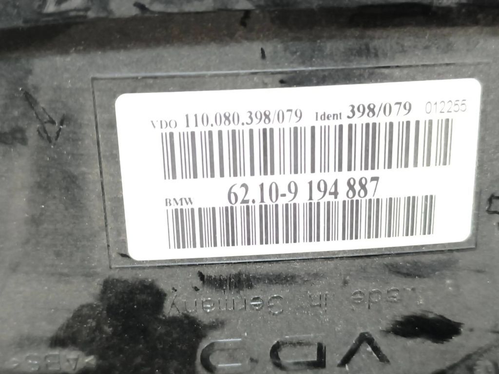 62109194887 BMW E60 E61 525i 528i 530i 535i speedometer instrument cluster 