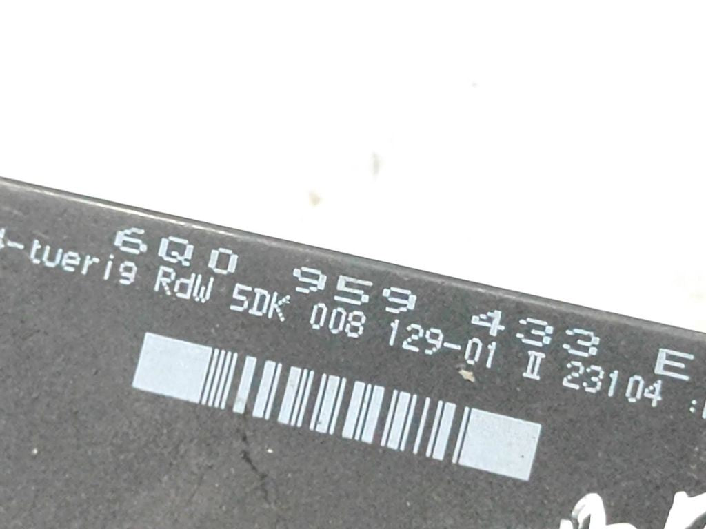 Skoda Fabia Mk1 6Y 2004 Comfort convenience body module 6Q0959433E 
