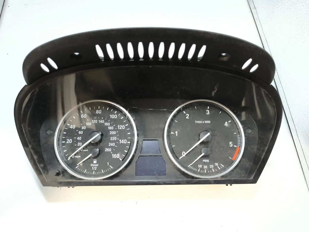 BMW 5 E60 E61 2007 RHD Diesel speedometer instrument cluster 62119177262