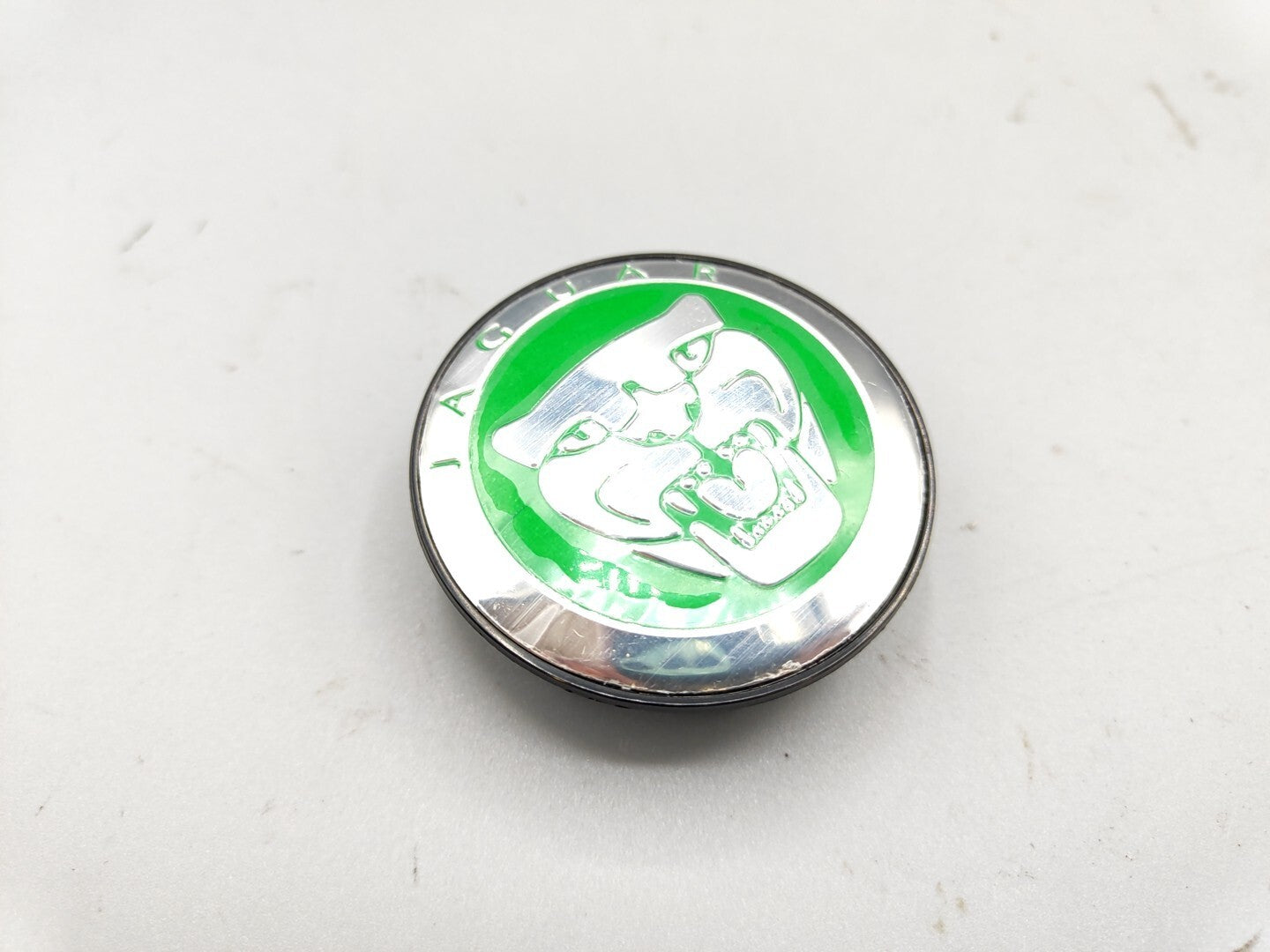 1x Jaguar 59mm Green Alloy Wheel Centre Cap Hub Cover XK XJ F TYPE