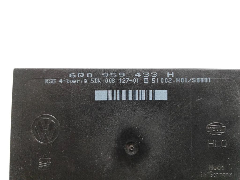 Skoda Fabia Mk1 (6Y) / Polo 2005 Comfort convenience body module 6Q0959433H 