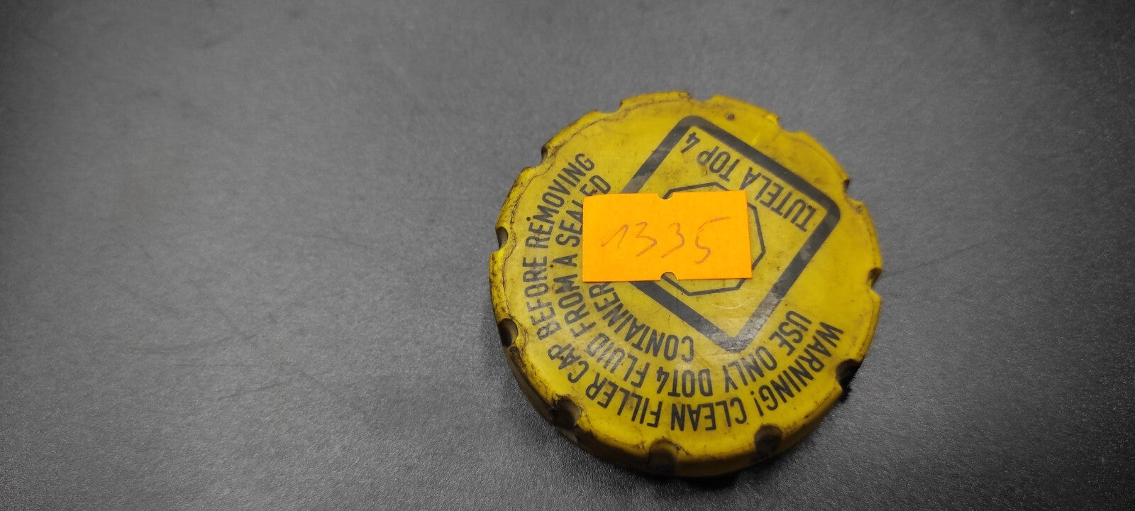 Alfa Romeo 147 1.9JTD 16V 103kW 2004 DOT4 Brake Reservoir Tank Cap Cover