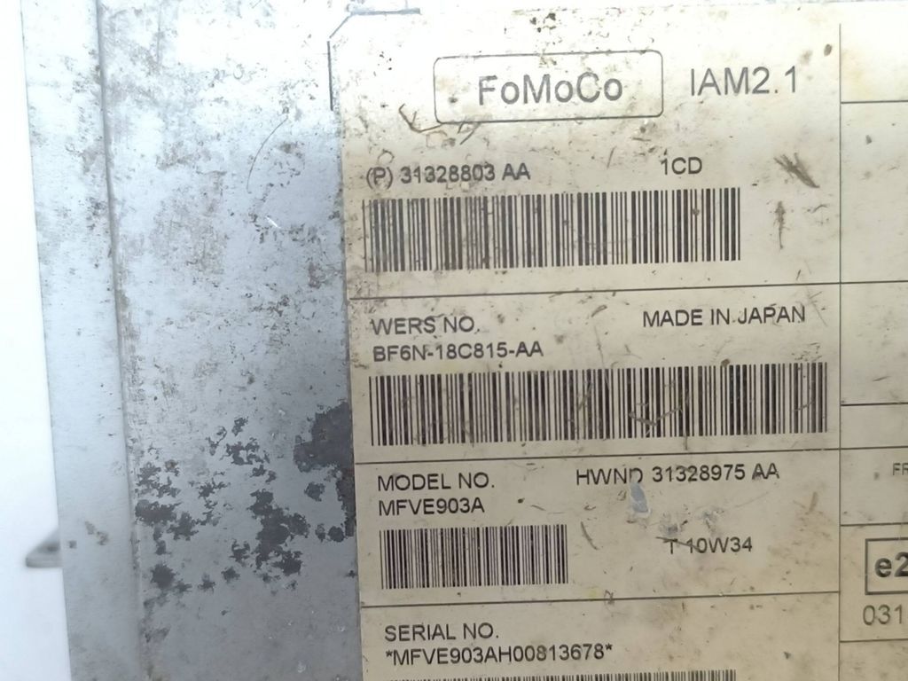 Volvo S60 2012 Radio CD GPS player head unit BF6N18C815AA 