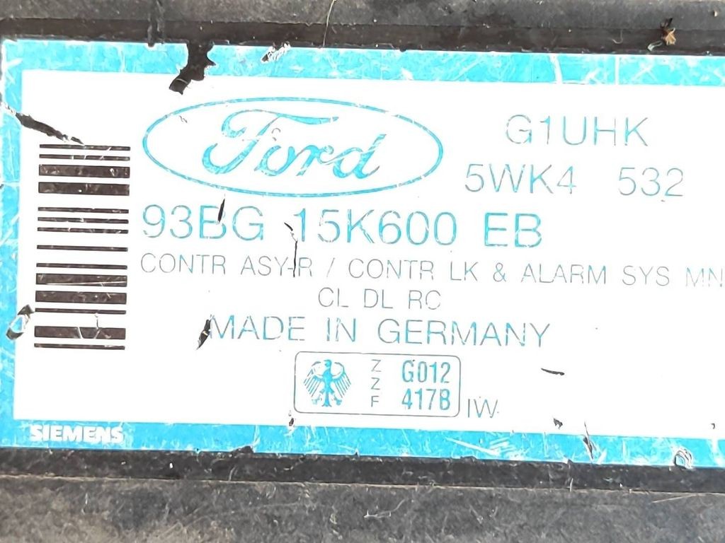 Ford Mondeo MK I 1994 Comfort convenience body module 93BG15K600EB 