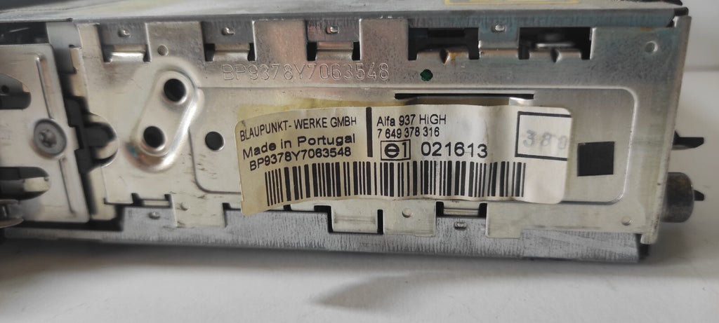 Alfa Romeo 147 1.9JTD 2003 LHD Front Dash Panel Radio CD Player 7649378316