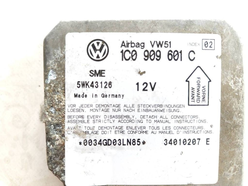 Skoda Fabia Mk1 6Y 2003 Safety ECU Control unit module 1C0909601C 