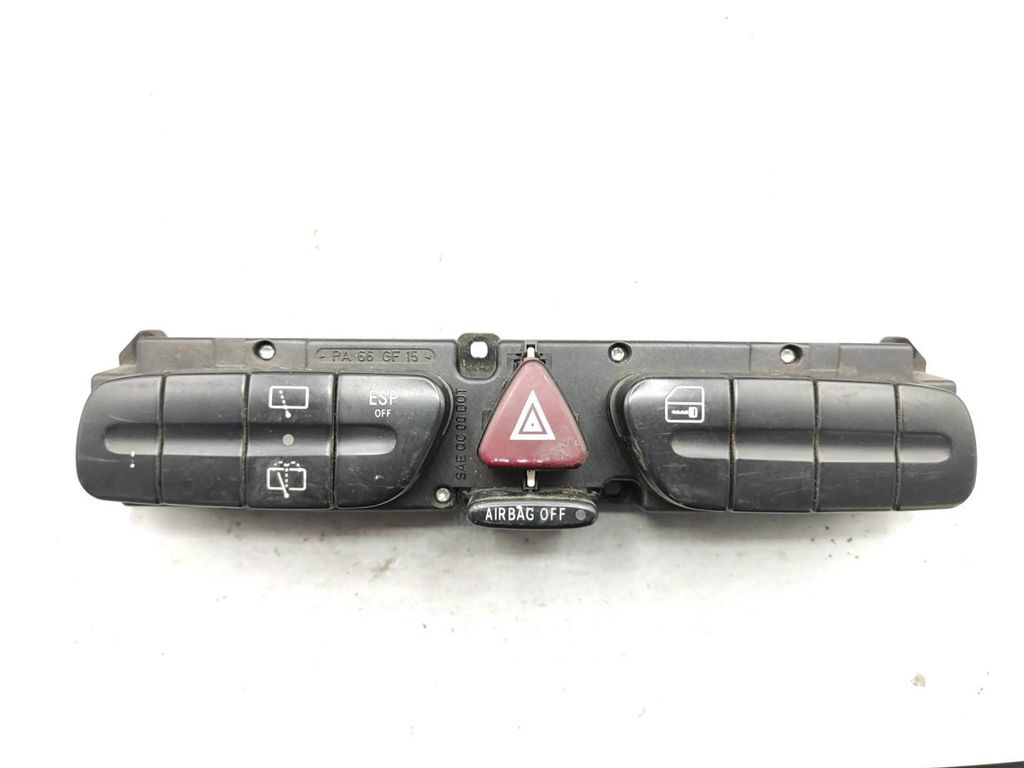 Mercedes-Benz C W203 2002 Hazard light switch button set 2038218258 
