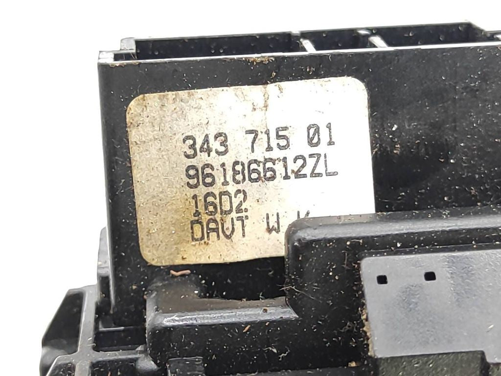 Peugeot 607 2001 Wiper control switch stalk 96186612ZL 